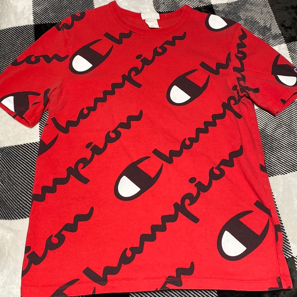 Brand champion size medium colors red black and white